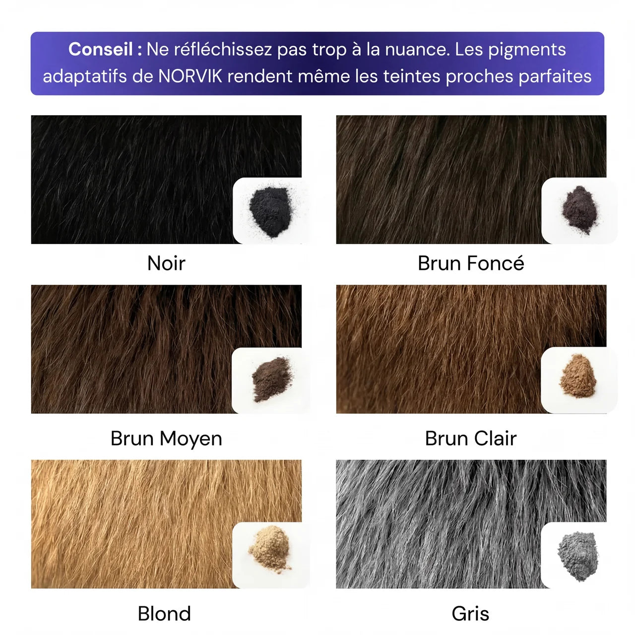 Novik - Poudre anti cheveux fins