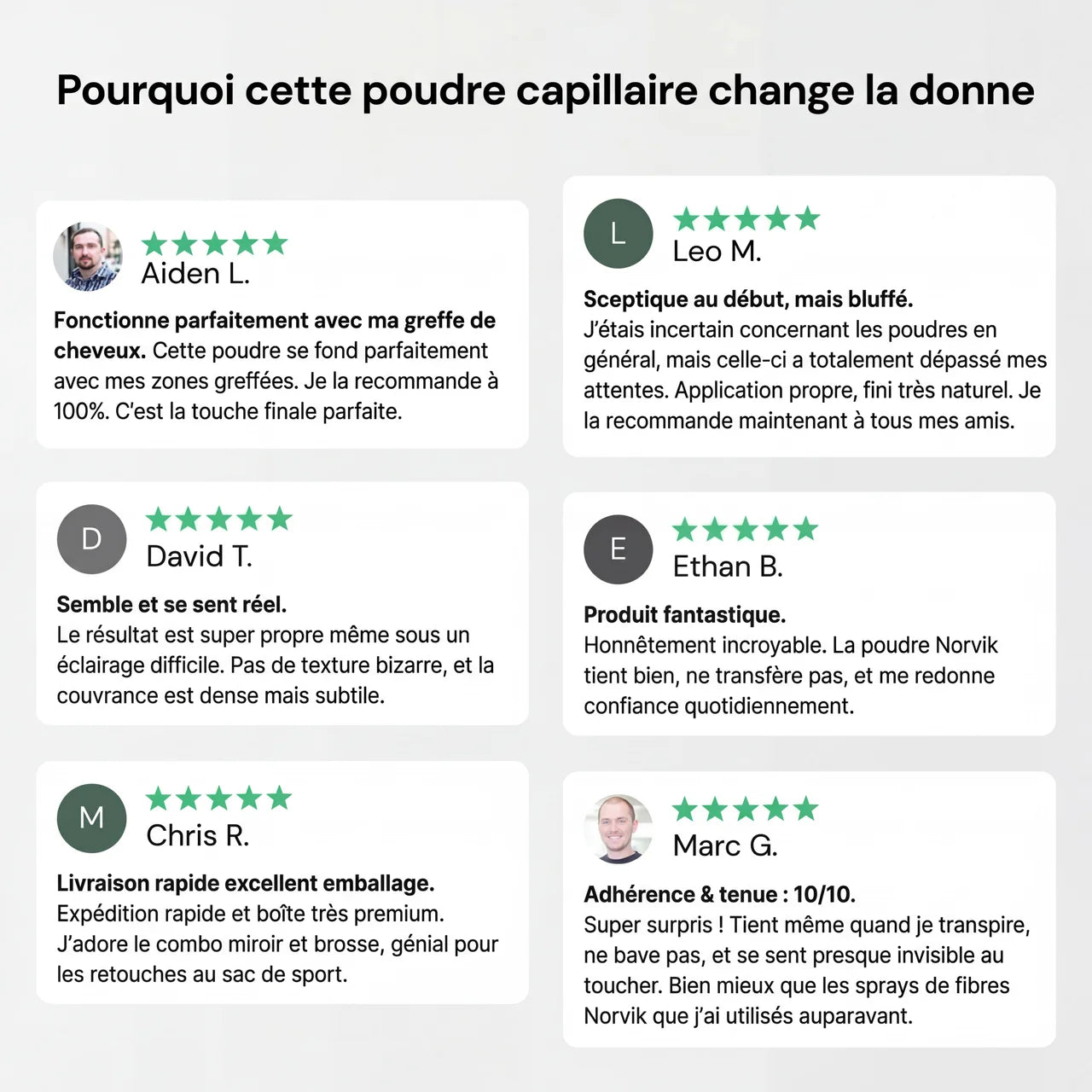 Novik - Poudre anti cheveux fins