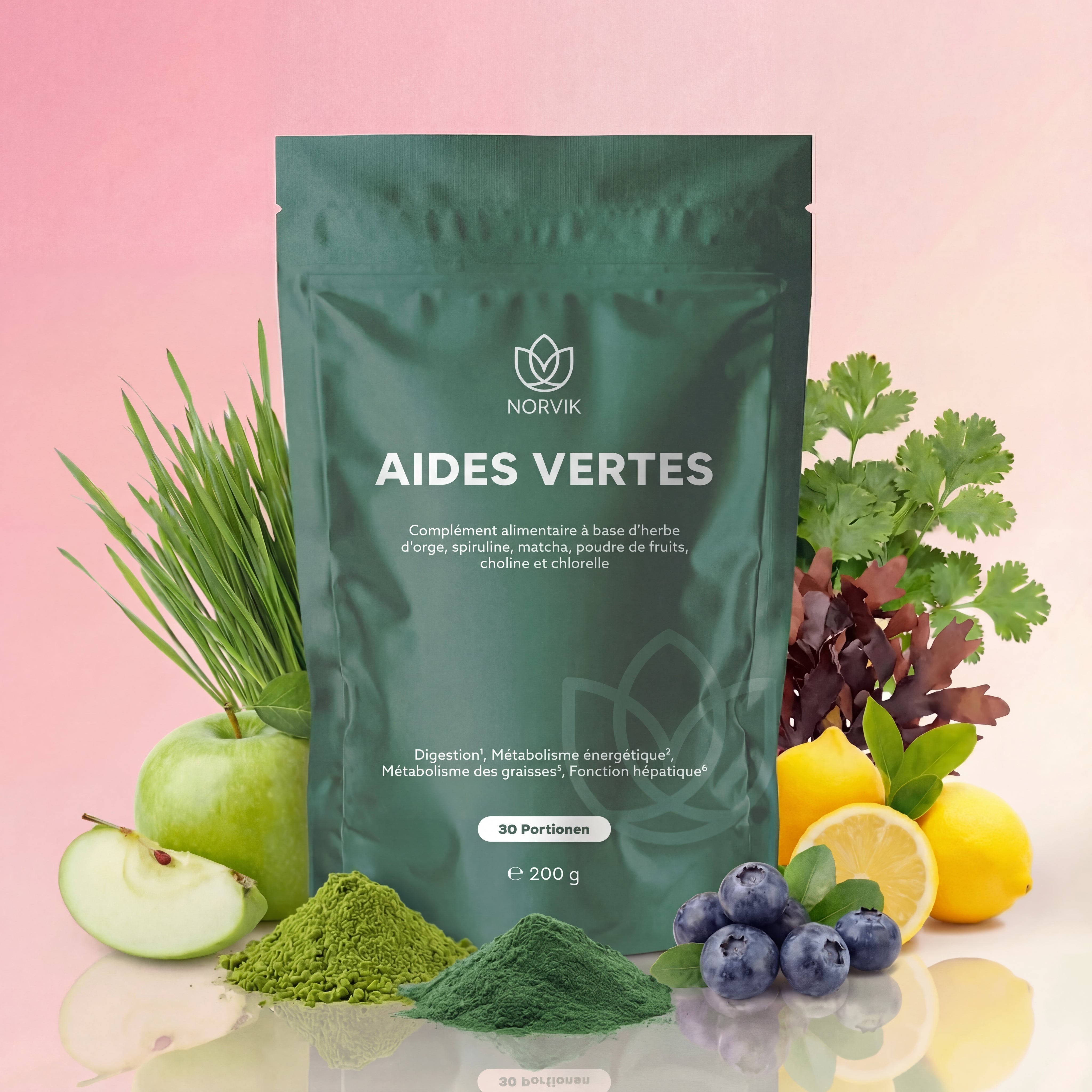 Aides Vertes - Complément alimentaire a base d'herbe.
