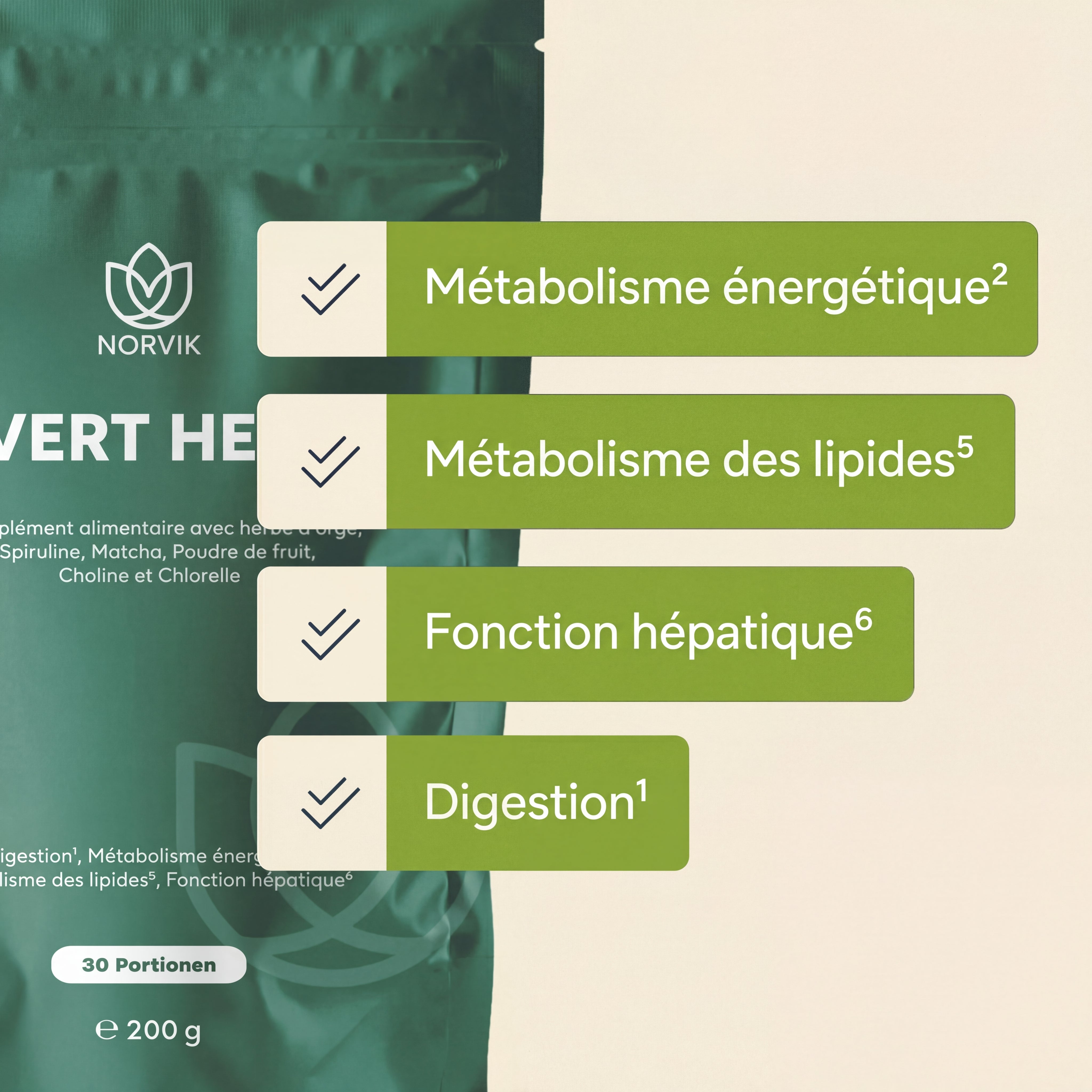 Aides Vertes - Complément alimentaire a base d'herbe.